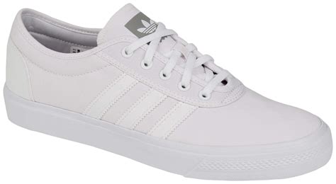 adidas unisex weiss|adidas white canvas shoes.